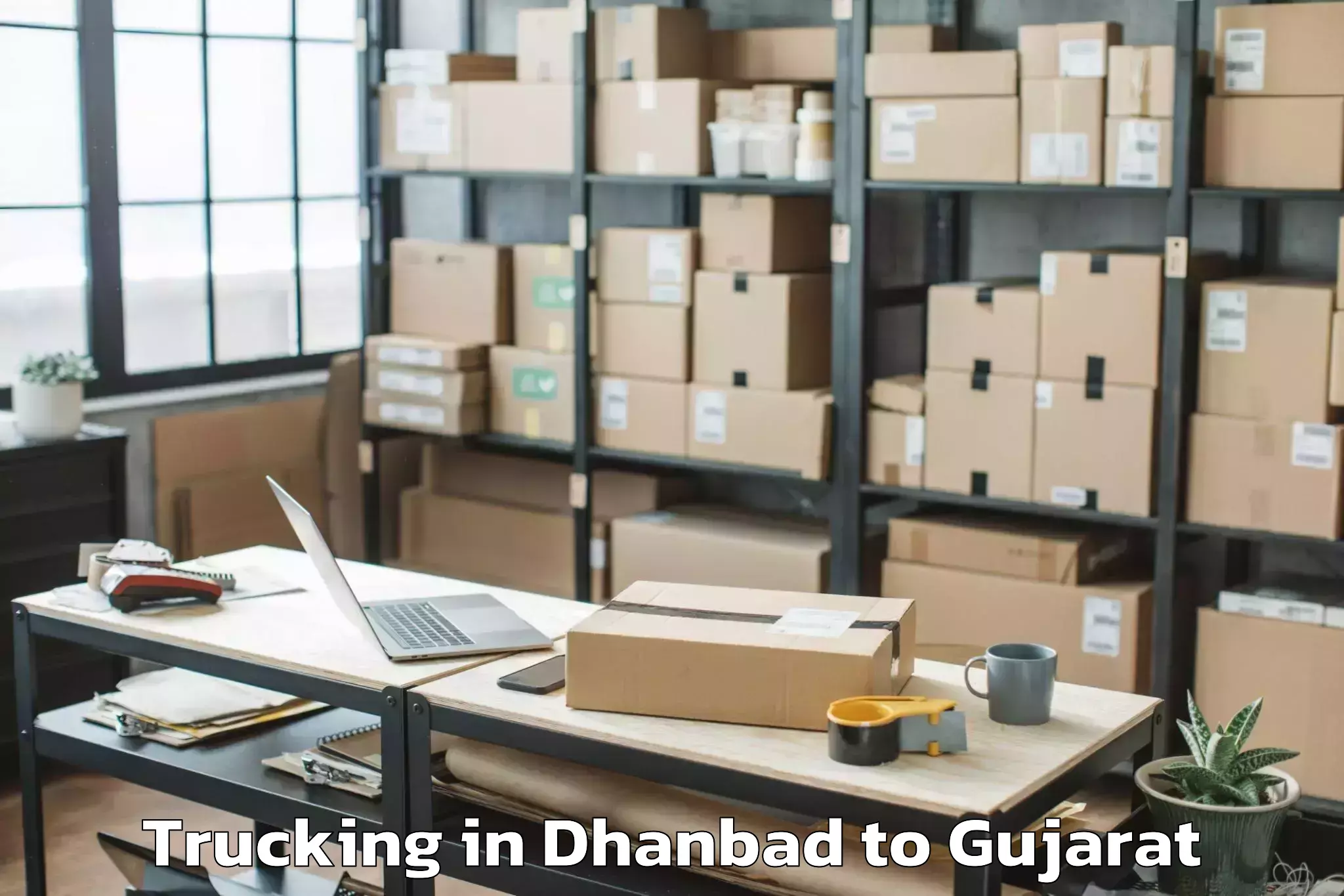 Quality Dhanbad to Ghoghamba Trucking